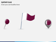 Qatar Flag PPT Slide 1