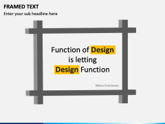 Framed Text PPT Slide 3