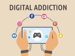 Digital Addiction PPT Slide 1