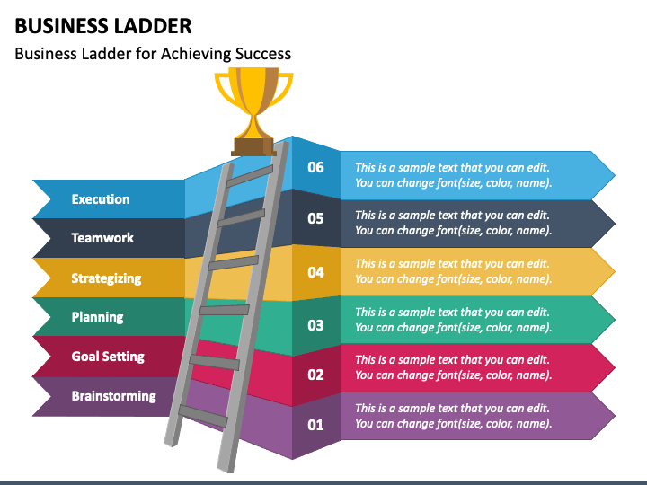 Business Ladder PPT Slide 1