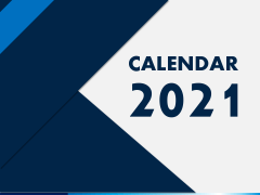 Calendar 2021 Type 4 PPT Slide 1