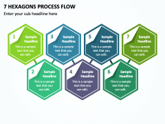 7 Hexagons Process Flow PPT Slide 1