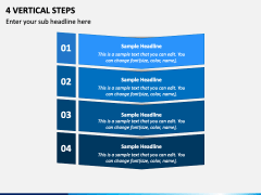 4 Vertical Steps PowerPoint Presentation Slides - PPT Template