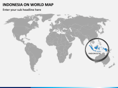 Indonesia on World Map PPT Slide 2