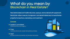 Blockchain In Real Estate PPT Slide 2