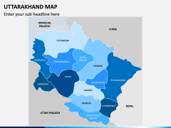 Uttarakhand Map for PowerPoint and Google Slides - PPT Slides