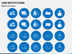 User With PC Icons PPT Slide 2