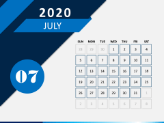 Calendar 2020 - Type 4 PPT Slide 8