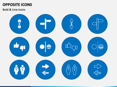 Opposite Icons PPT Slide 2