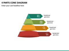 4 Parts Cone Diagram PPT Slide 2