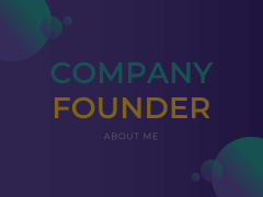 Company Founder - About Me Animated Presentation - SketchBubble