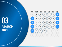 Calendar 2021 Type 3 PPT Slide 4
