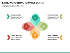 4 Arrows Pointing Towards Center PPT Slide 2