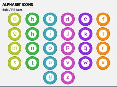 Alphabet Icons for PowerPoint and Google Slides - PPT Slides