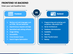 Frontend Vs Backend PowerPoint and Google Slides Template - PPT Slides