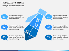 Tie Puzzle – 6 Pieces PPT Slide 1