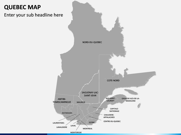 Quebec Map Powerpoint