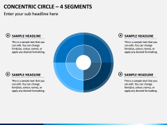 Concentric Circle – 4 Segments PPT Slide 1
