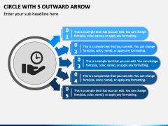 Circle with 5 Outward Arrow PPT Slide 2