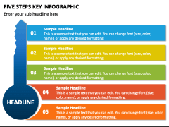 Five Steps Key Infographic PPT Slide 1