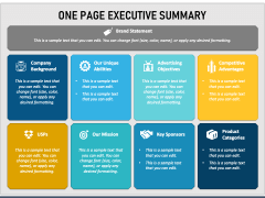 One Page Executive Summary PowerPoint and Google Slides Template - PPT ...