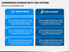 Comparison Diagram with Two Options PPT Slide 2