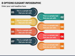 8 Options Elegant Infographic PPT Slide 1