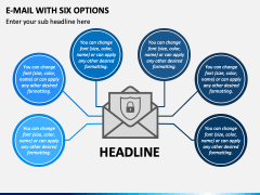 E-Mail with Six Options PPT Slide 1