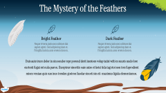 A Tale of Two Feathers Theme PPT Slide 3