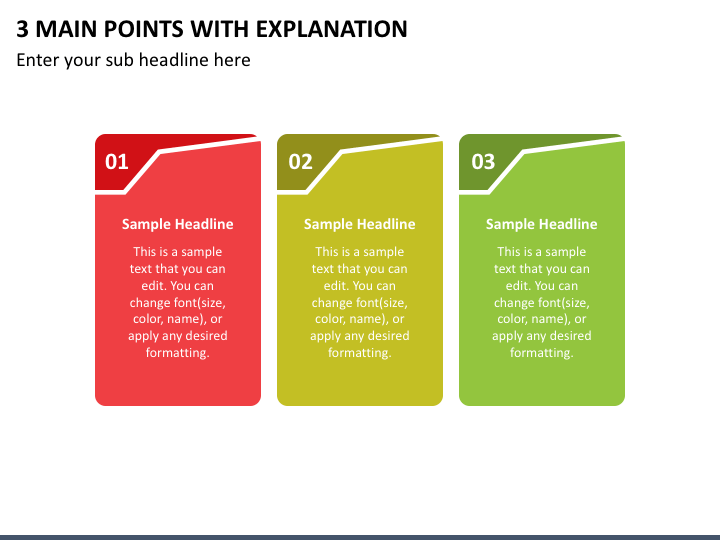 3 Main Points with Explanation Slide 1
