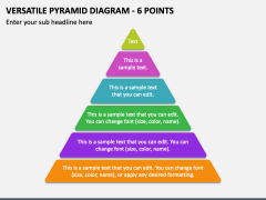 Versatile Pyramid Diagram - 6 Points PPT Slide 1