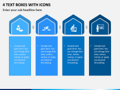 4 Text Boxes With Icons PPT Slide 1