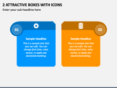 2 Attractive Boxes with Icons PPT Slide 1