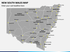 New South Wales Map PPT Slide 2