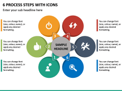 6 Process Steps With Icons PPT Slide 2