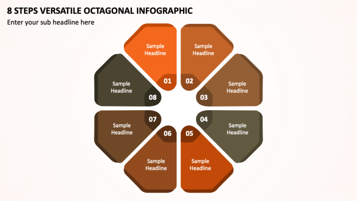 8 Steps Versatile Octagonal Infographic PPT Slide 1