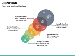 Linear Venn Diagram PowerPoint Template | SketchBubble