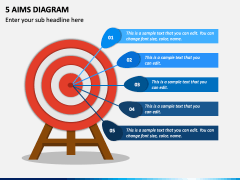 5 Aims Diagram PPT Slide 1