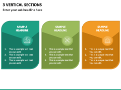 3 Vertical Sections PPT Slide 2