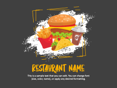 Restaurant Theme PPT Slide 1