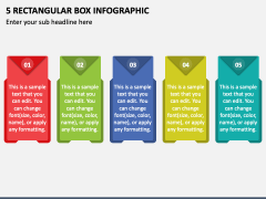 5 Rectangular Box Infographic PPT Slide 1