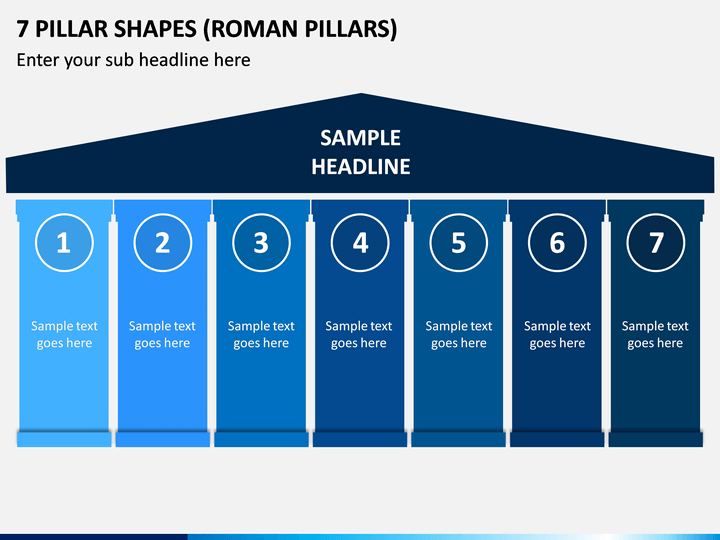 7 Pillar Shapes (Roman Pillars) PPT Slide 1