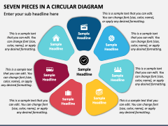 Seven Pieces in a Circular Diagram PPT Slide 2