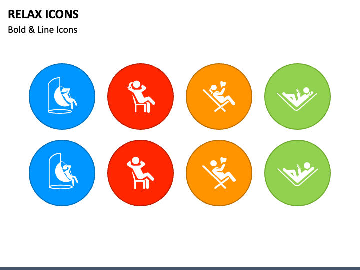Relax Icons PowerPoint Template - PPT Slides