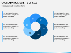 Overlapping Shape – 6 Circles PPT Slide 1