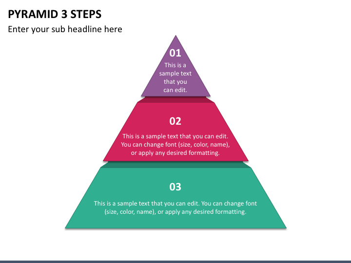 Pyramid 3 Steps Slide 1