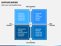 Supplier Matrix Powerpoint Template - Ppt Slides