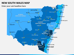 New South Wales Map PPT Slide 1