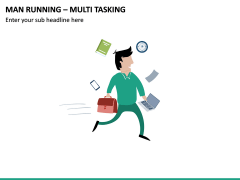 Man Running - Multi Tasking PPT Slide 2
