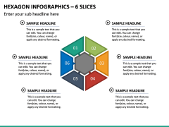 Hexagon Infographics – 6 Slices PPT Slide 2